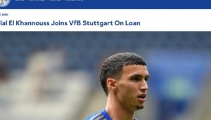 官方：莱斯特城中场埃尔哈努斯租借至斯图加特，为期一个赛季